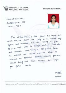 plc course student testimonials
